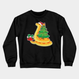 Snake Christmas Tree Reptile Xmas Snake Lover Christmas gift Crewneck Sweatshirt